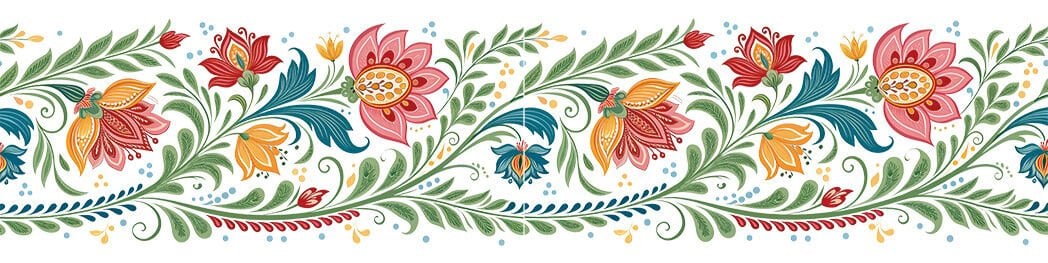 Ütü ile Rubon Baskı Transfer –150cm Bordür Rk 140