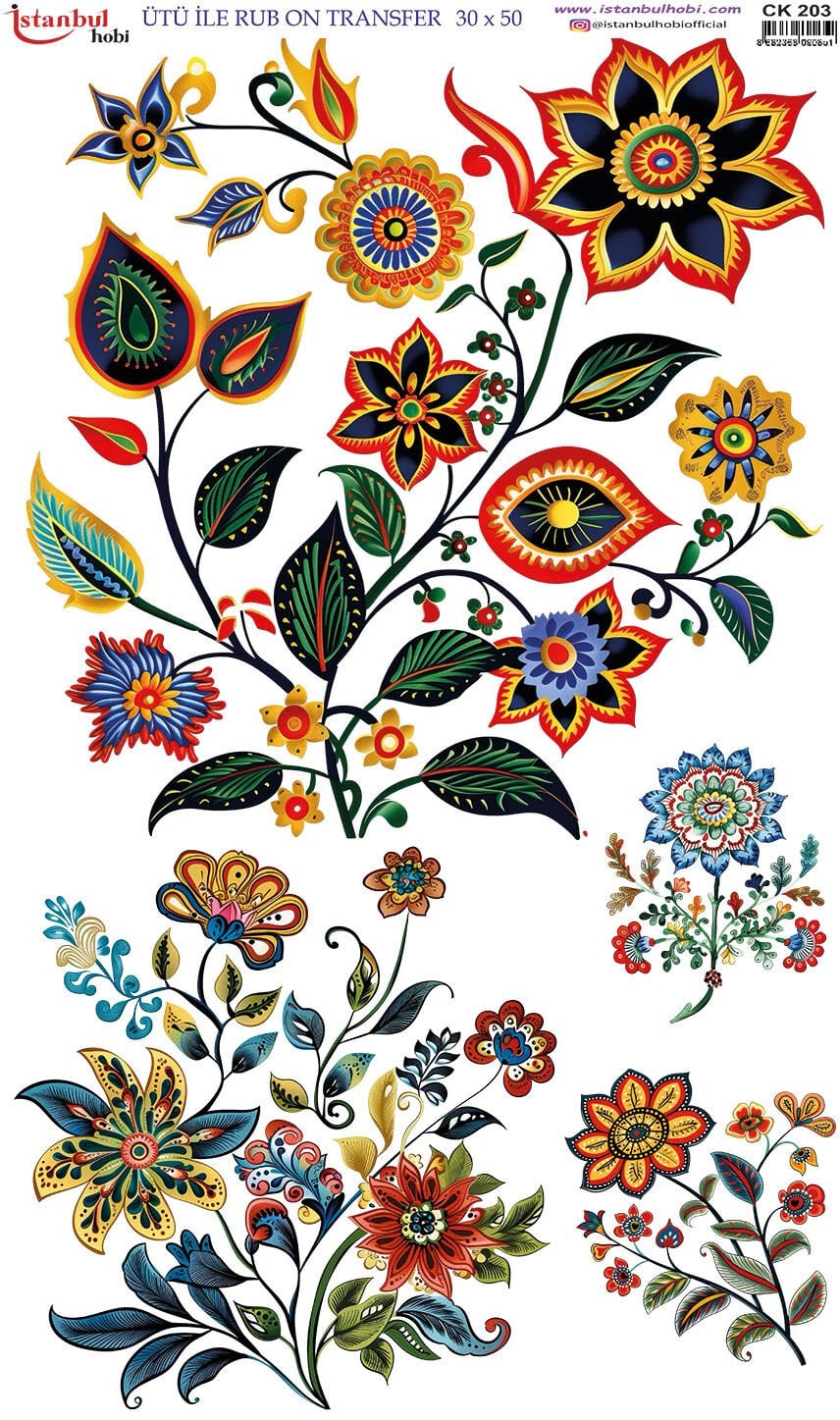 Ütü ile Rubon Baskı Transfer – XLBOY 30X50CM 203