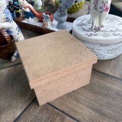 Kare MDF Dekoratif Kutu Çok Amaçlı Saklama Kutusu