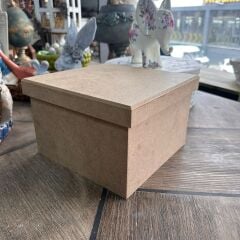 Kare MDF Dekoratif Kutu Çok Amaçlı Saklama Kutusu