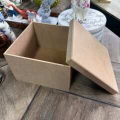 Kare MDF Dekoratif Kutu Çok Amaçlı Saklama Kutusu