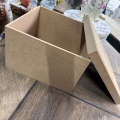 Kare MDF Dekoratif Kutu Çok Amaçlı Saklama Kutusu