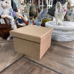 Kare MDF Dekoratif Kutu Çok Amaçlı Saklama Kutusu