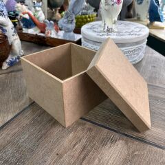 Kare MDF Dekoratif Kutu Çok Amaçlı Saklama Kutusu