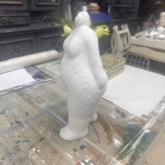 Büyük Boy Şişman Kadın Figür Dekoratif Obje – 34x17x12 cm