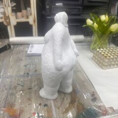 Büyük Boy Şişman Kadın Figür Dekoratif Obje – 34x17x12 cm