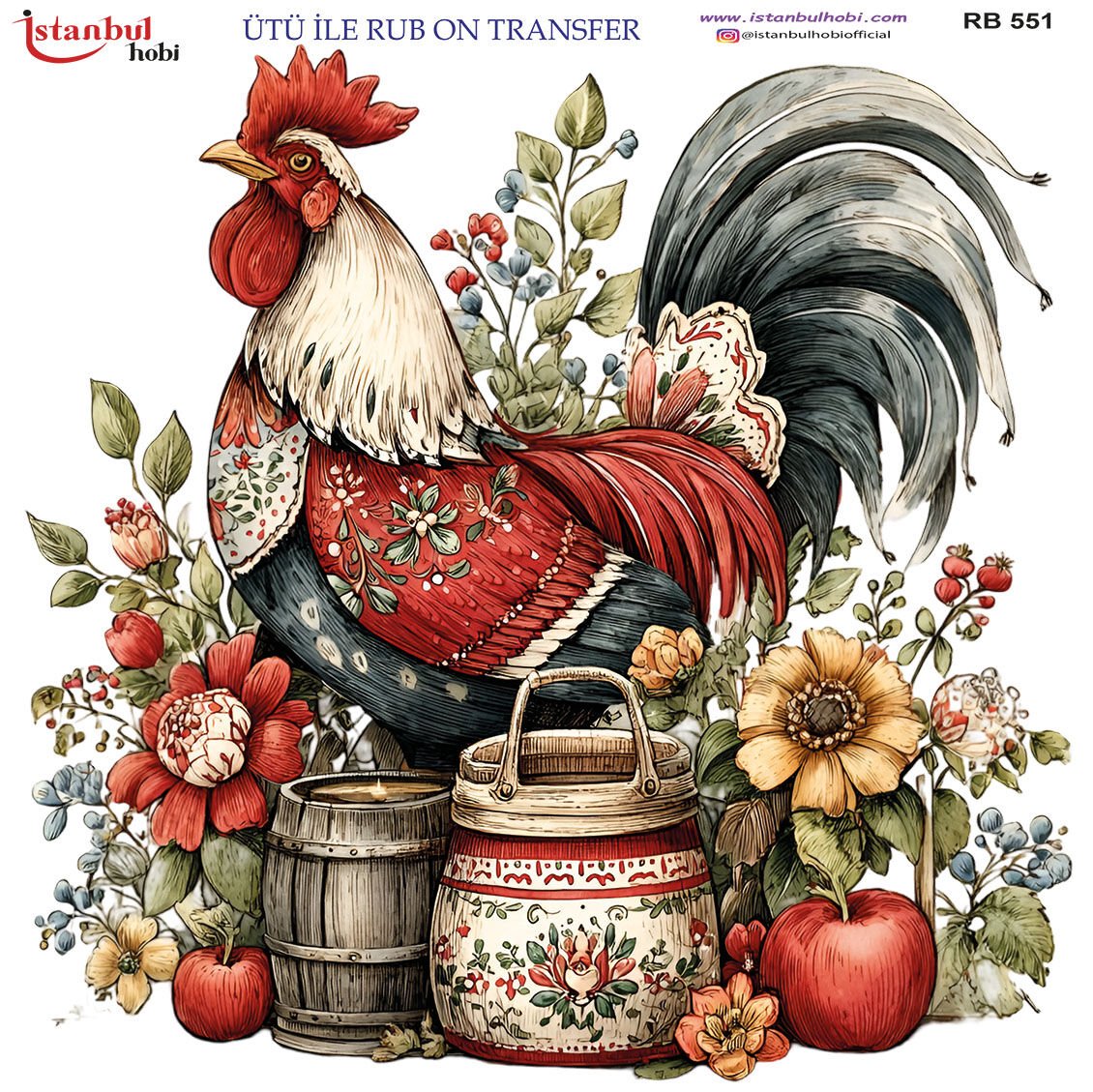 Ütü ile Rubon Baskı Transfer– RB 551