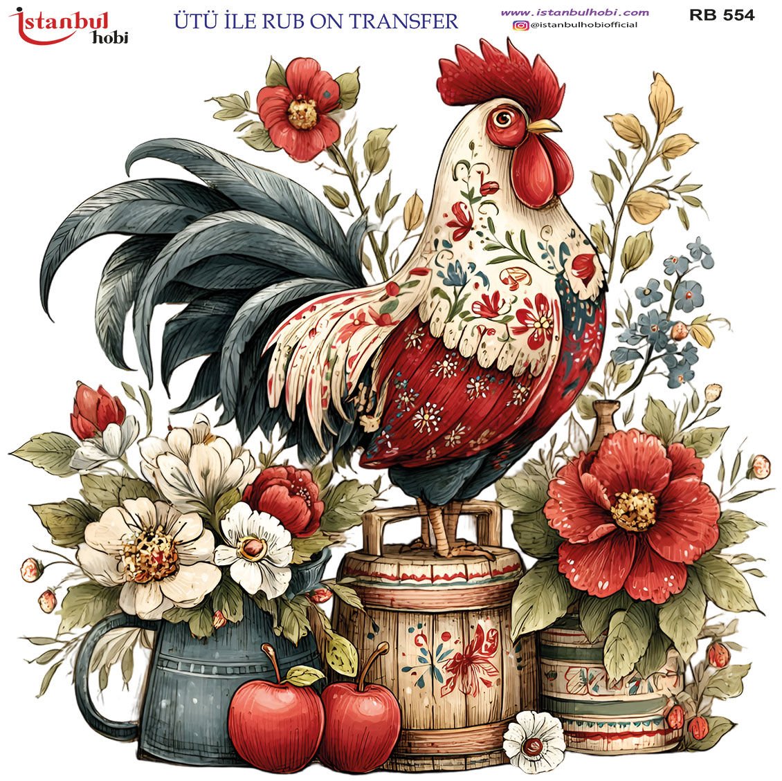 Ütü ile Rubon Baskı Transfer– RB 554