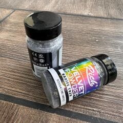 Kadife Tozu Efekti | Velvet Powder Dekoratif Yüzey Kaplama Gri