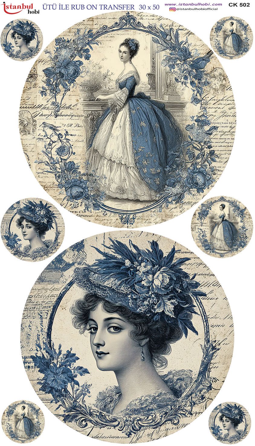 Ütü ile Rubon Baskı Transfer – XLBOY 30X50CM 502