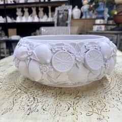 Limon Desenli Polyester Dekoratif Kase 37x18 cm