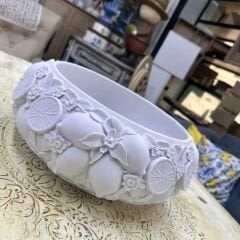 Limon Desenli Polyester Dekoratif Kase 37x18 cm
