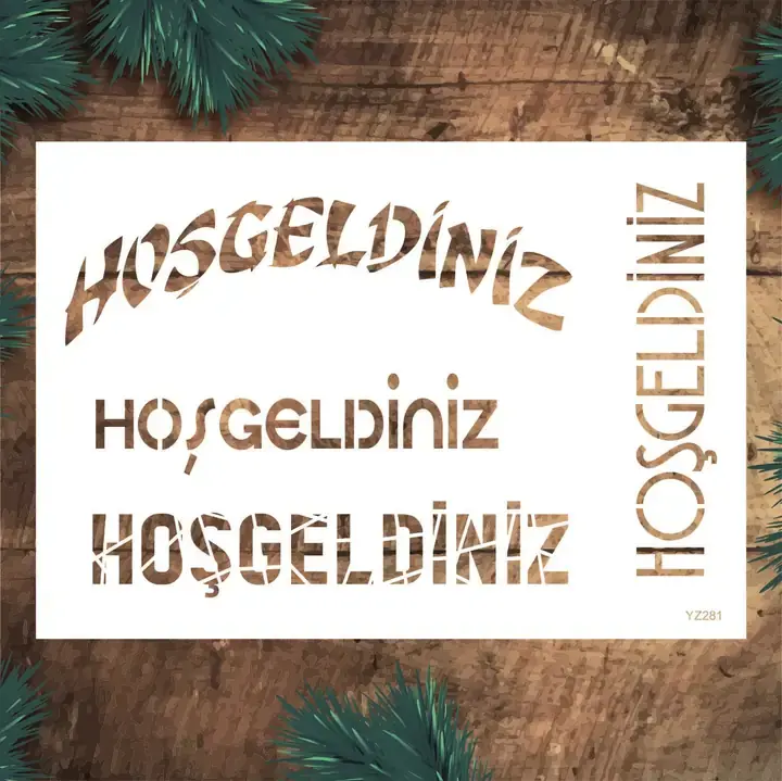 Hoşgeldiniz 21x30cm