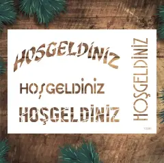Hoşgeldiniz 21x30cm