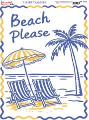 Beach Tişört Transfer Baskısı 21x29 cm | TT 172