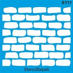 Tuğla Desen 8111 Stencil 20x20 cm