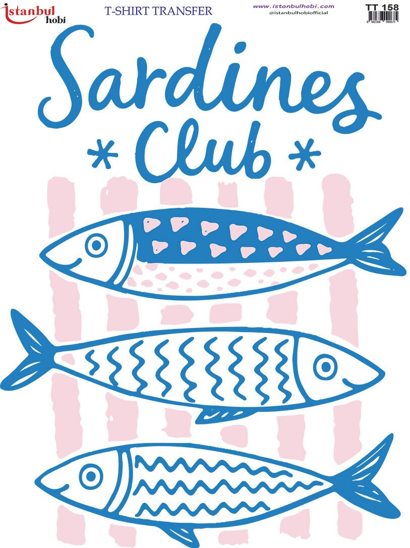 Sardines(Sardalya) Transfer Baskısı 21x29 cm | TT 158