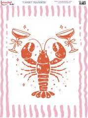 Lobster Istakoz Tshirt Transfer Baskısı 21x29 cm | TT 156