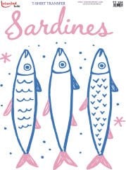 Sardines Tshirt Transfer Baskısı 21x29 cm | TT  154