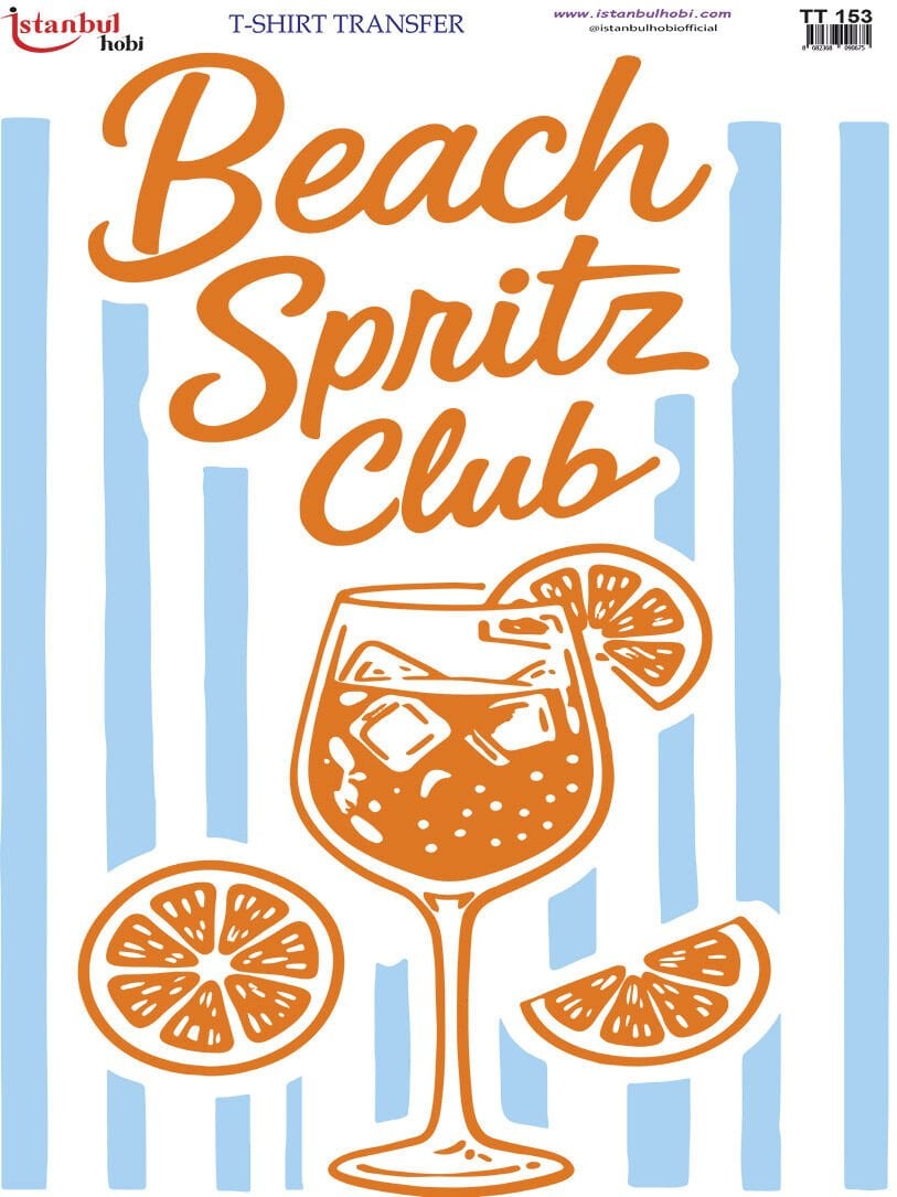Beach Tshirt Transfer Baskısı 21x29 cm | TT  153