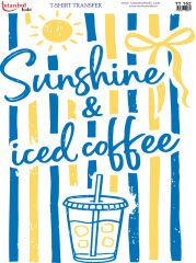 Iced Coffee Tshirt Transfer Baskısı 21x29 cm | TT  152