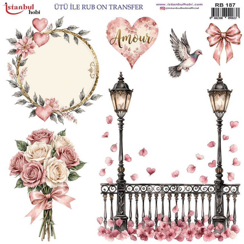 Ütü ile Rubon Baskı Transfer–RB 187