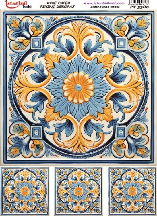 Pirinç Dekopaj Deseni – 3380 | Dekopaj Kağıdı