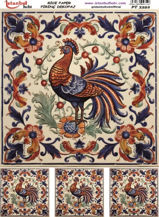 Pirinç Dekopaj Deseni – 3392 | Dekopaj Kağıdı