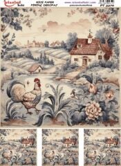 Pirinç Dekopaj Deseni – 3372 | Dekopaj Kağıdı