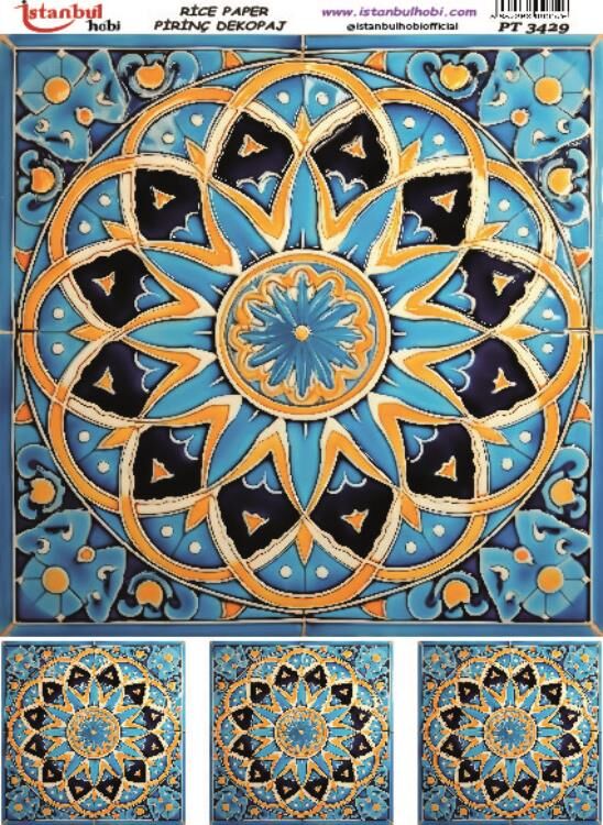Pirinç Dekopaj Deseni – 3429 | Dekopaj Kağıdı