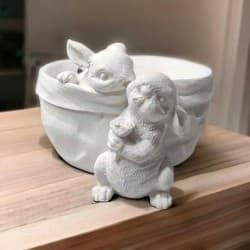 Güllü Tavşanlı Saksı