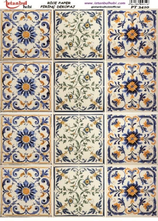 Pirinç Dekopaj Deseni – 3410 | Dekopaj Kağıdı