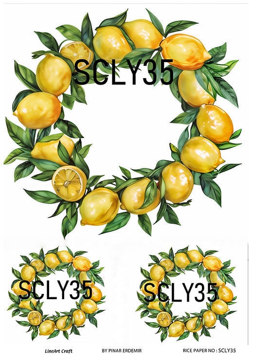 Pirinç Dekopaj Deseni – SCLY 35 Dekopaj Kağıdı