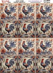 Pirinç Dekopaj Deseni – 3414 | Dekopaj Kağıdı