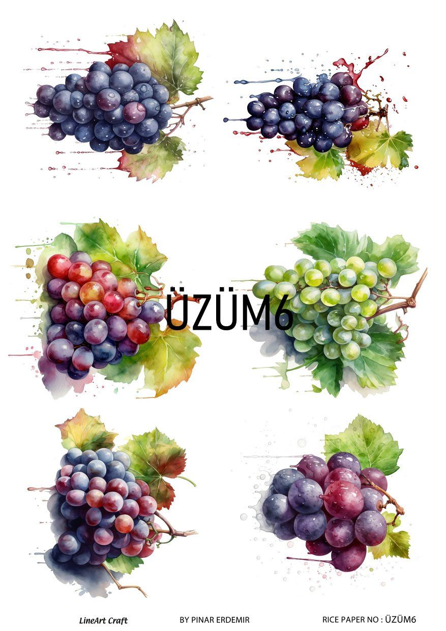 Pirinç Dekopaj Üzüm 06