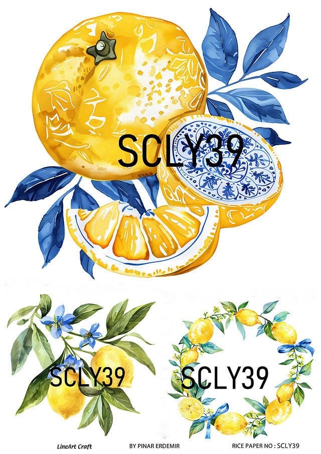 Pirinç Dekopaj SCL 39 Limon desen