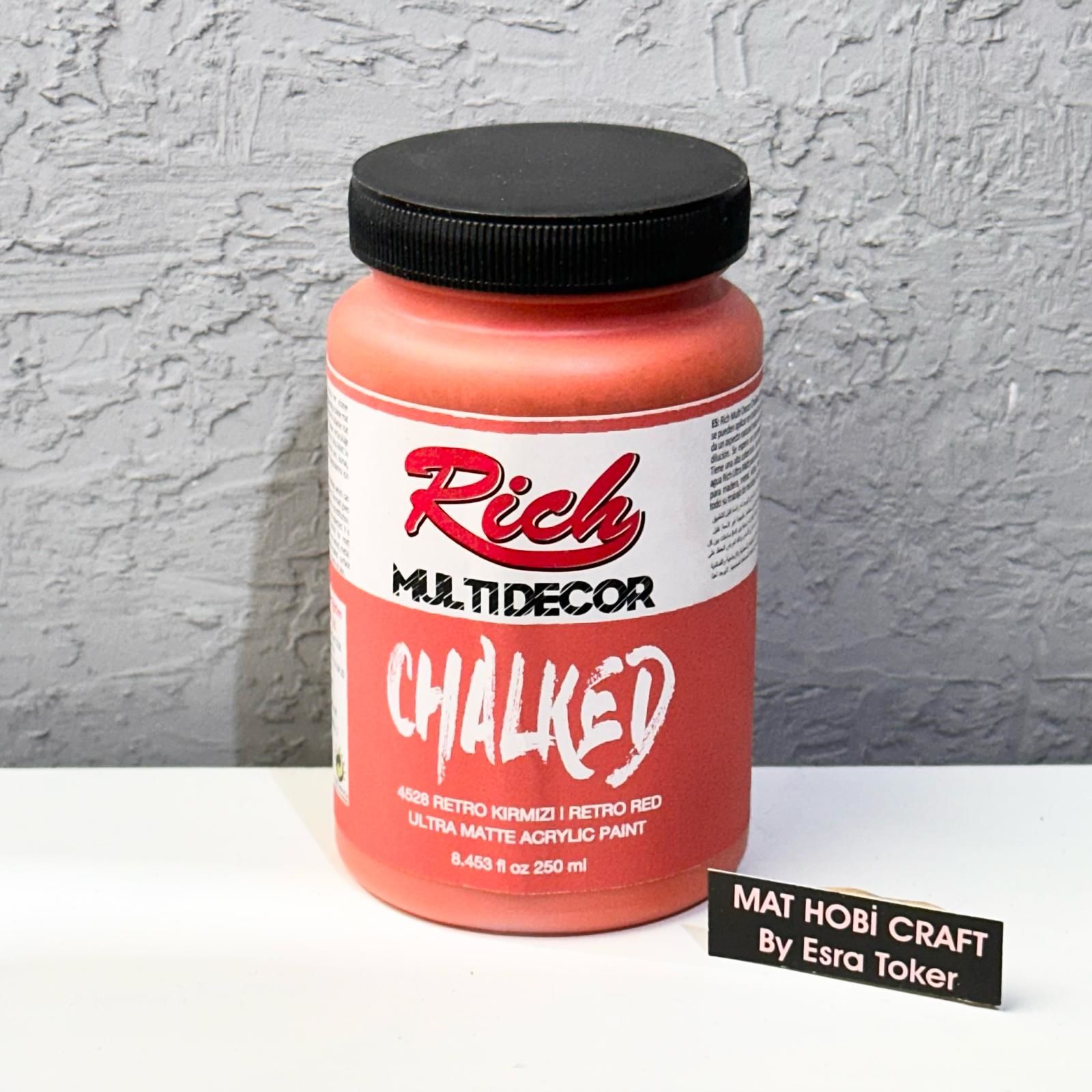 Multidecor Chalked - 4528 Retro Kırmızı 250 ml