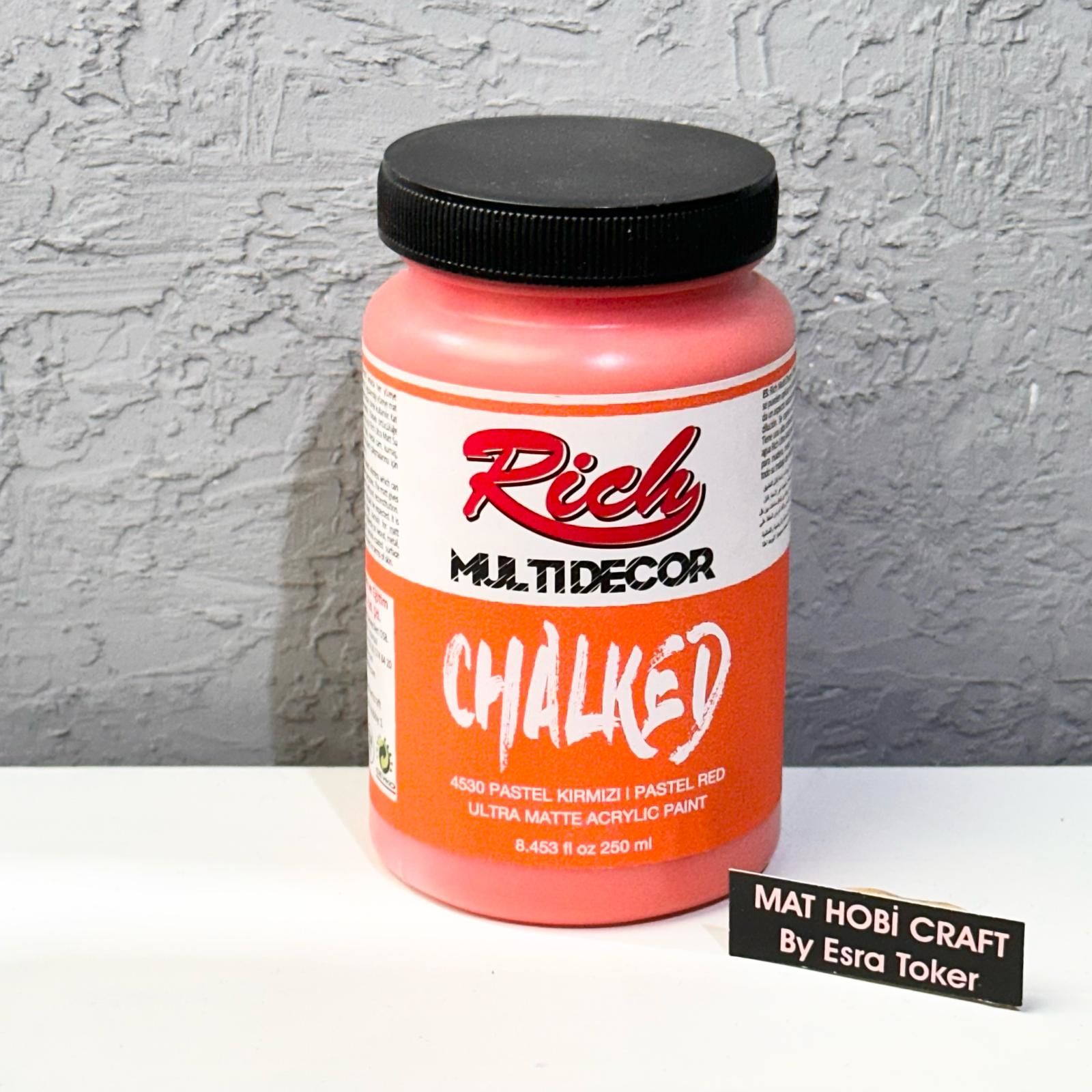 Multidecor Chalked - 4530 Pastel Kırmızı 250 ml