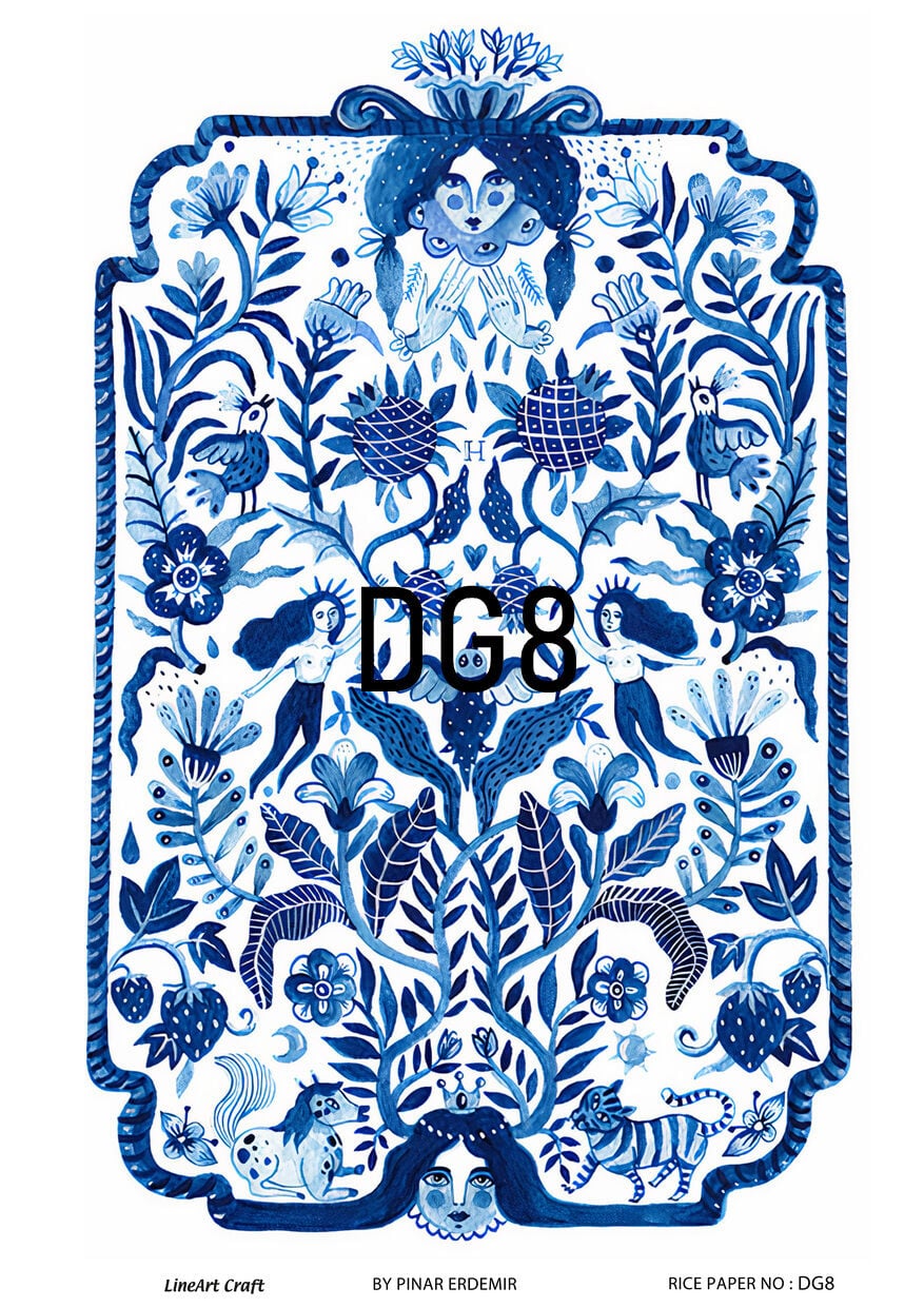 Pirinç Dekopaj Deseni –Lnt DG8 | Dekopaj Kağıdı
