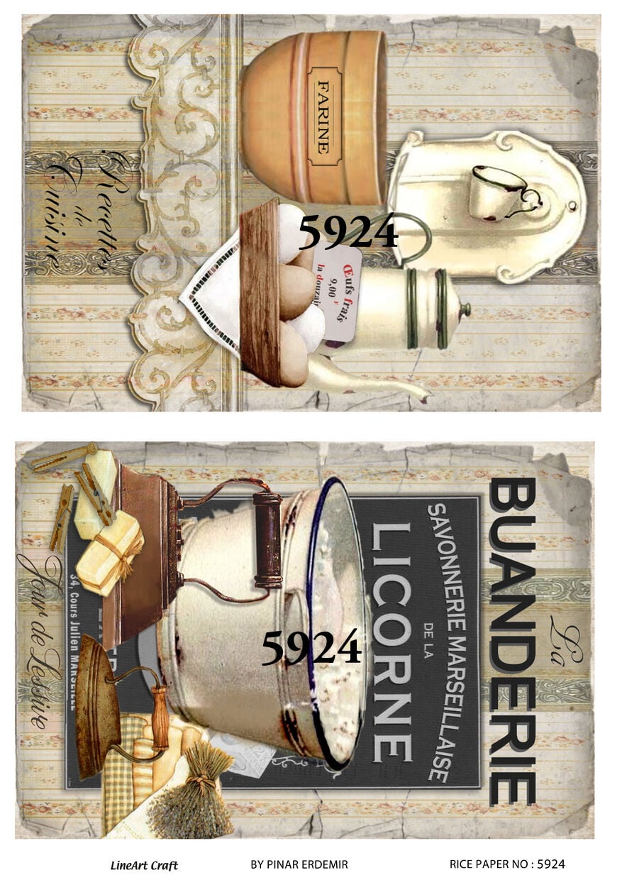 Pirinç Dekopaj Deseni –Lnt 5924 | Dekopaj Kağıdı
