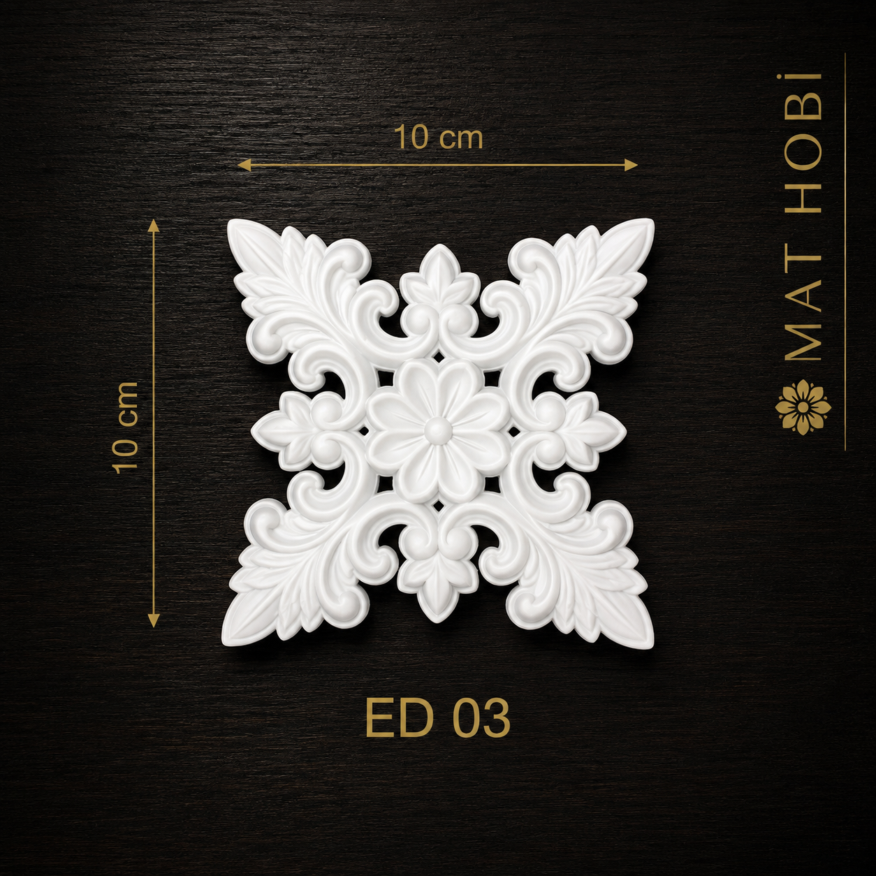 Boyanabilir Esnek Dekoratif Obje – ED03– 10cmx10cm