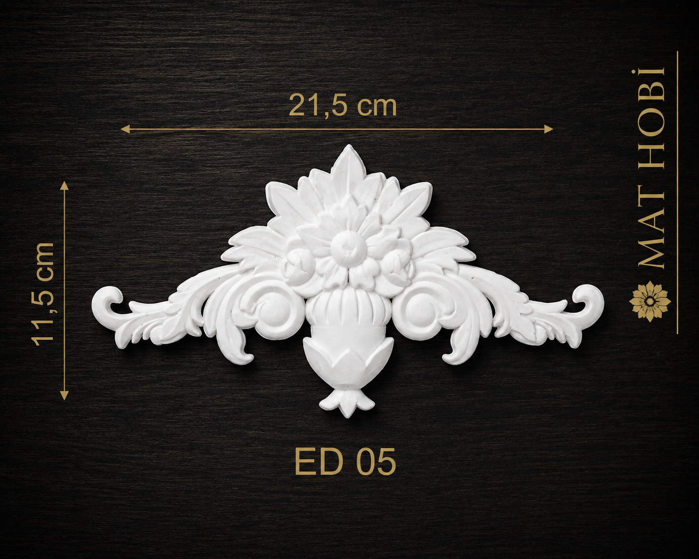 Boyanabilir Esnek Dekoratif Obje – ED05– 21,5x11,5cm