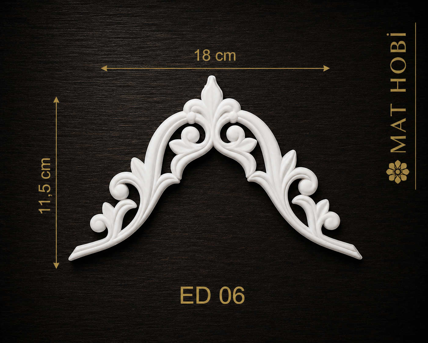 Boyanabilir Esnek Dekoratif Obje – ED06– 18cmx11,5 cm