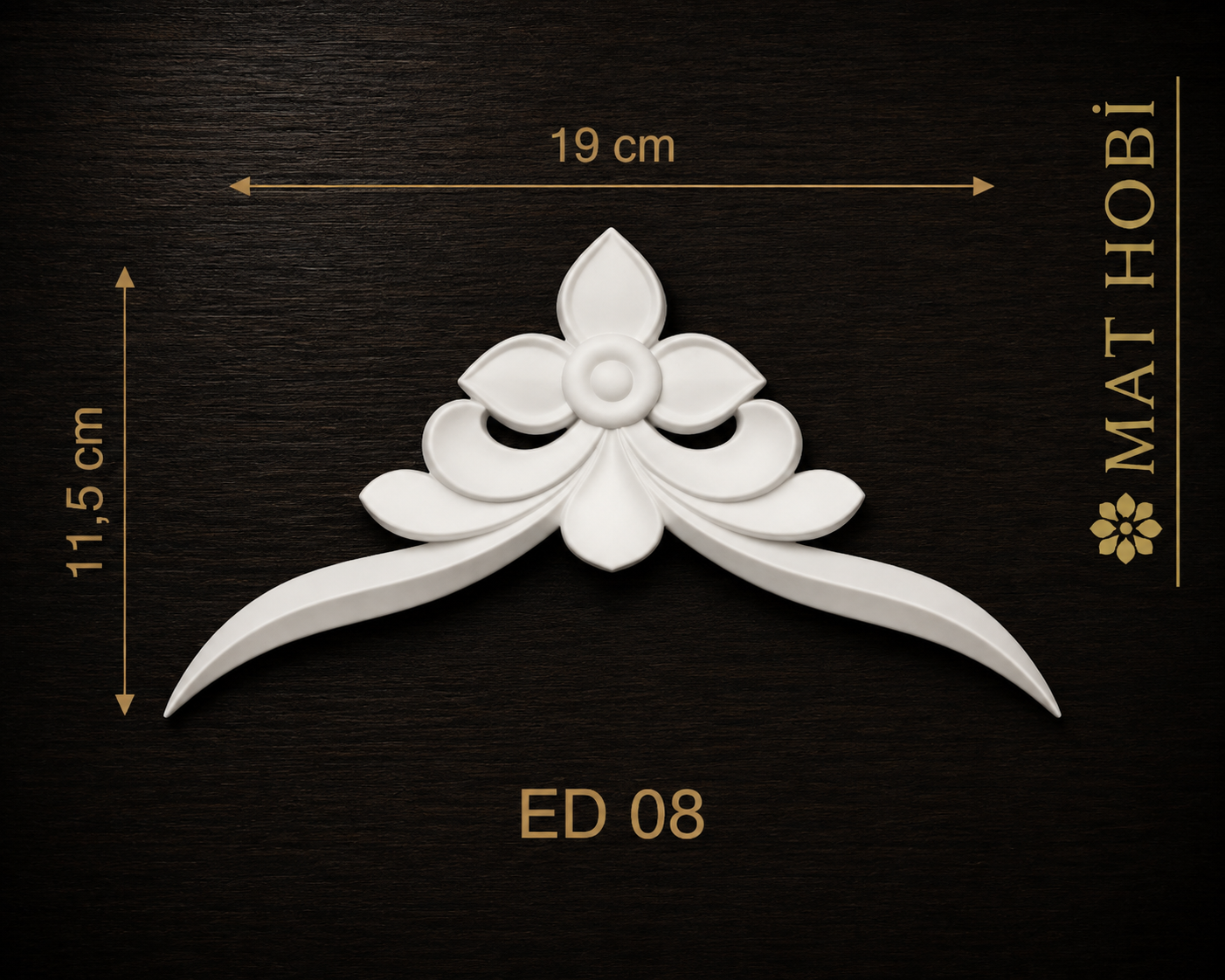 Boyanabilir Esnek Dekoratif Obje – ED08– 19cmx11,5cm
