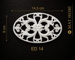 Boyanabilir Esnek Dekoratif Obje – ED14–14,5cmx9 cm