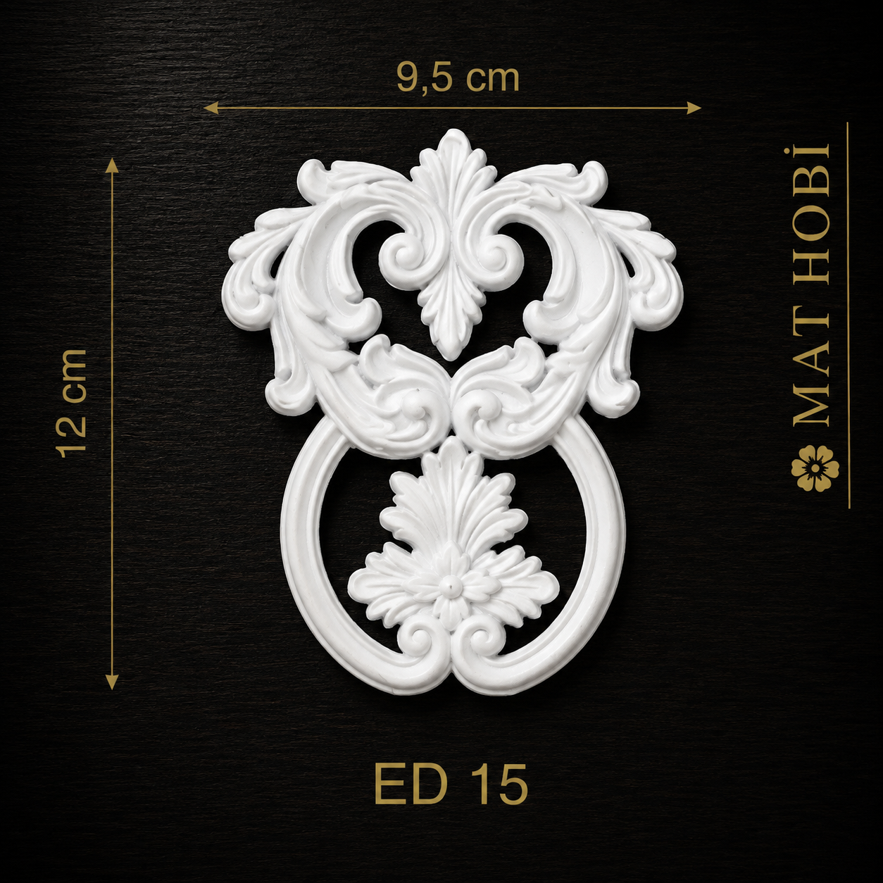 Boyanabilir Esnek Dekoratif Obje – ED15–12cm9,5cm