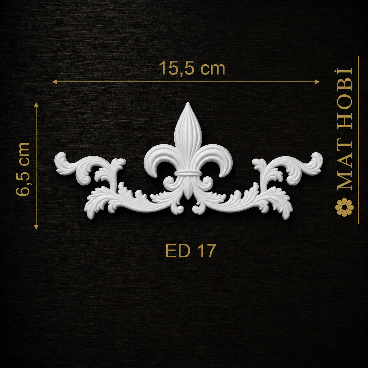 Boyanabilir Esnek Dekoratif Obje – ED17- 15,5x6,5cm