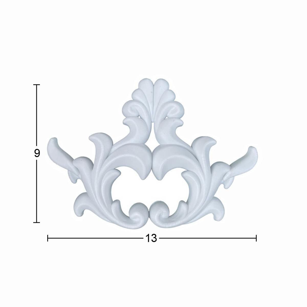 Esnek Polyester Dekoratif Aplik – Mobilya ve Obje Süsleme için Oymalı Aplik no:22