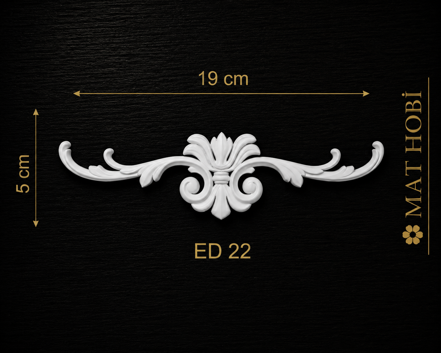 Boyanabilir Esnek Dekoratif Obje – ED22 -19x5cm