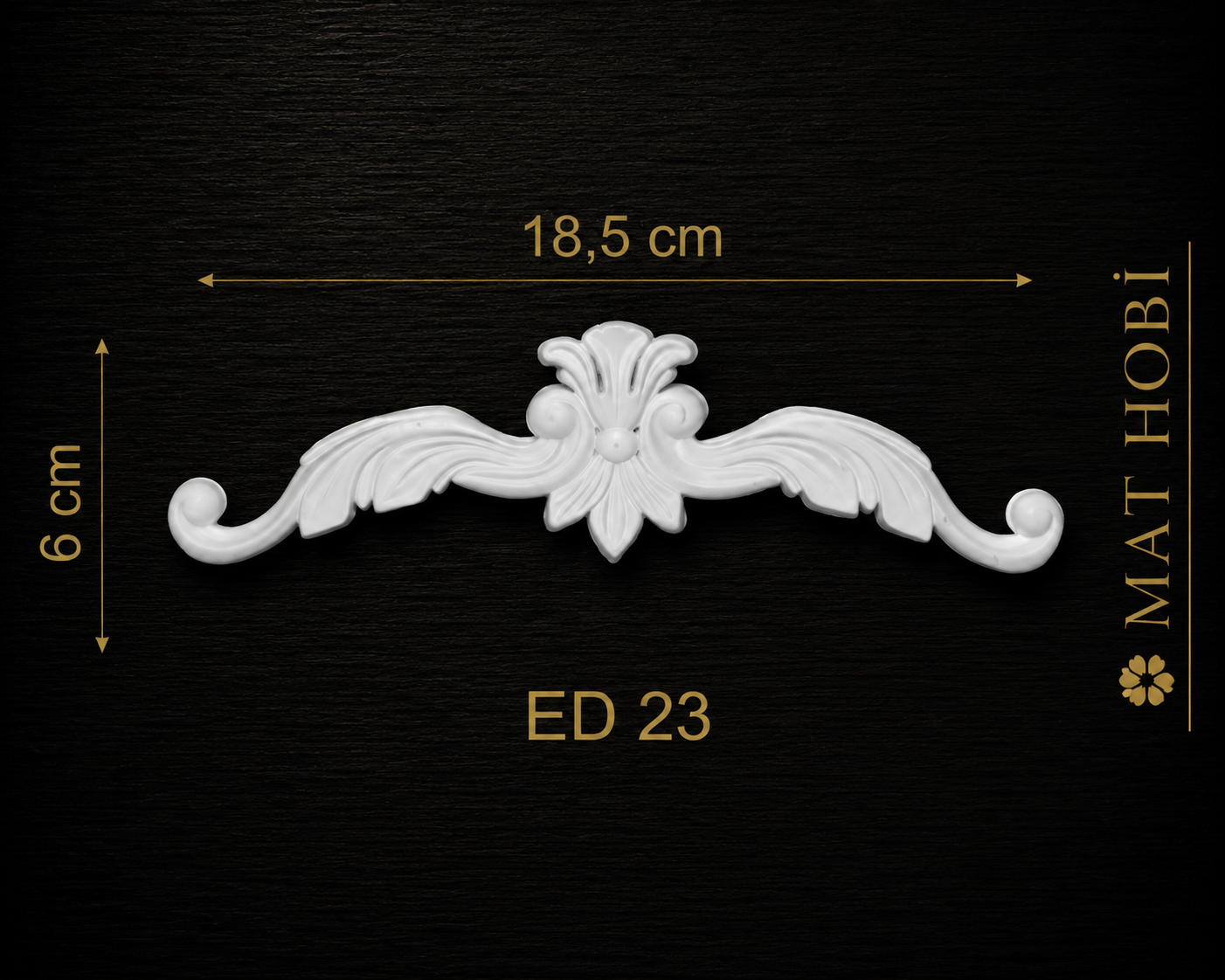 Boyanabilir Esnek Dekoratif Obje – ED23 -18,5cmx6cm